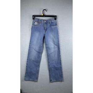 Cinch Jeans Boys 14 Slim Blue White Label Relaxed Fit Straight Leg Denim